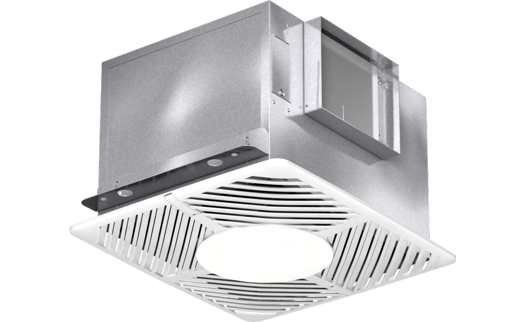 A close up of the front of an exhaust fan